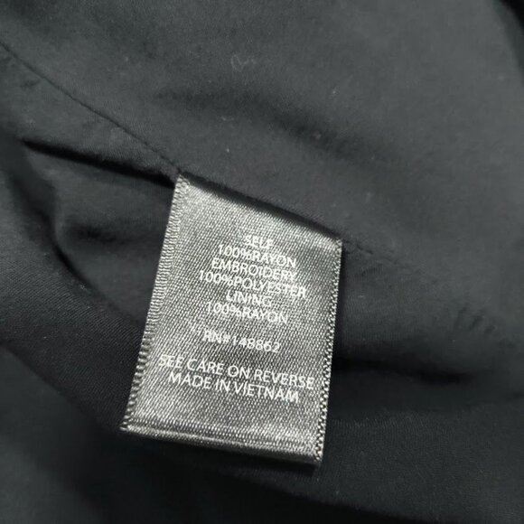 Torrid Floral Halter Tiered Tank Top Black Multicolor Size 2X 100% Rayon - Picture 6 of 12